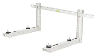 konzole s příčníkem L=450 mm, H=320 mm, P=800mm, nosnost 120 kg, bílá, RODIGAS